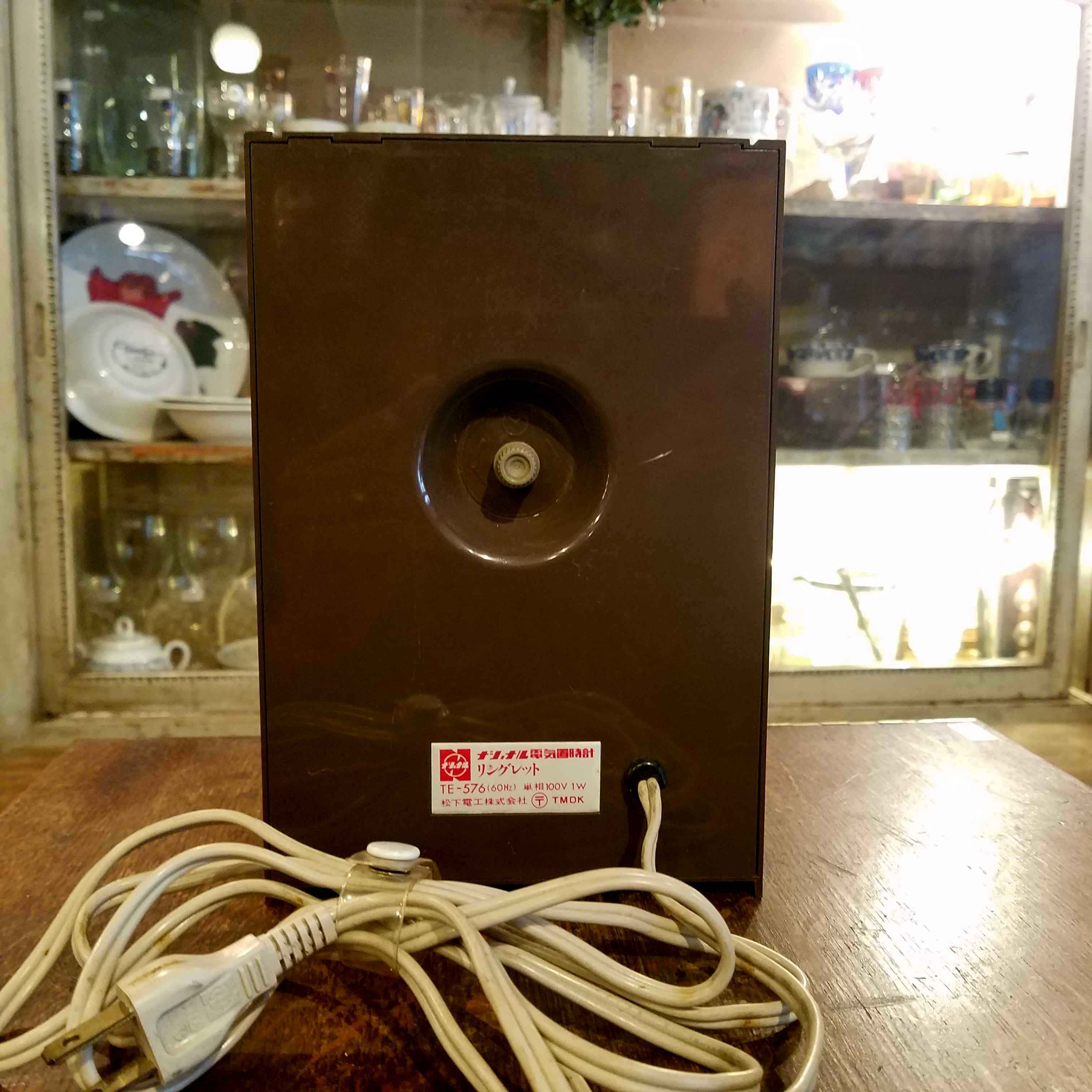 昭和レトロなナショナルの電気置時計「リングレット」 - [Sold Out 